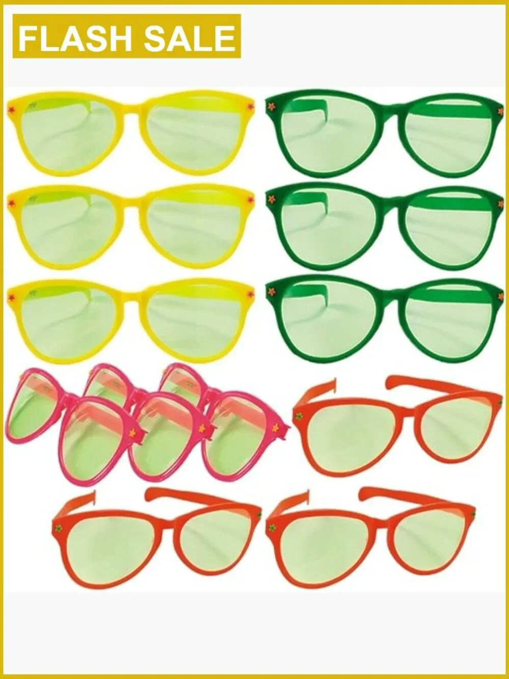 12 Pairs Oversized Jumbo Giant Sunglasses Party Props
